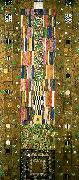 Gustav Klimt kartong for frisen i stoclet- palatset oil on canvas